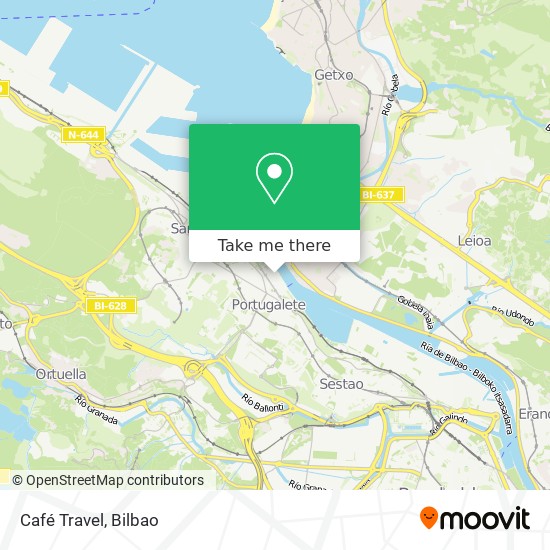 Café Travel map