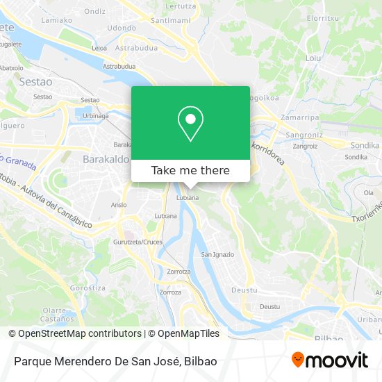 Parque Merendero De San José map