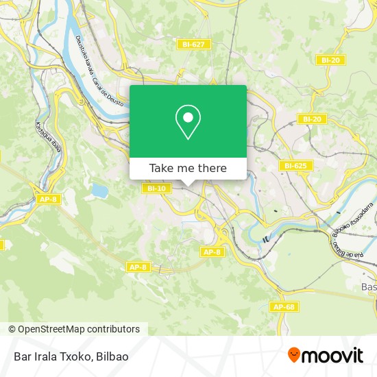 Bar Irala Txoko map