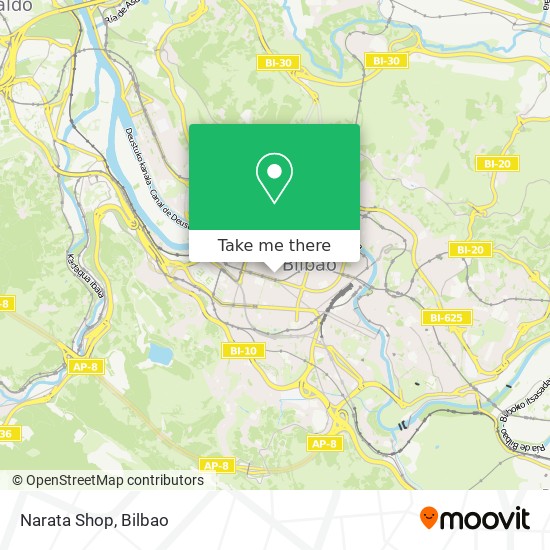 mapa Narata Shop