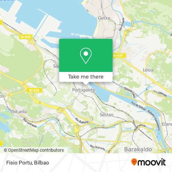 Fisio Portu map