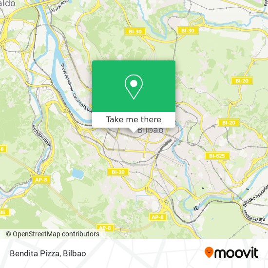 Bendita Pizza map