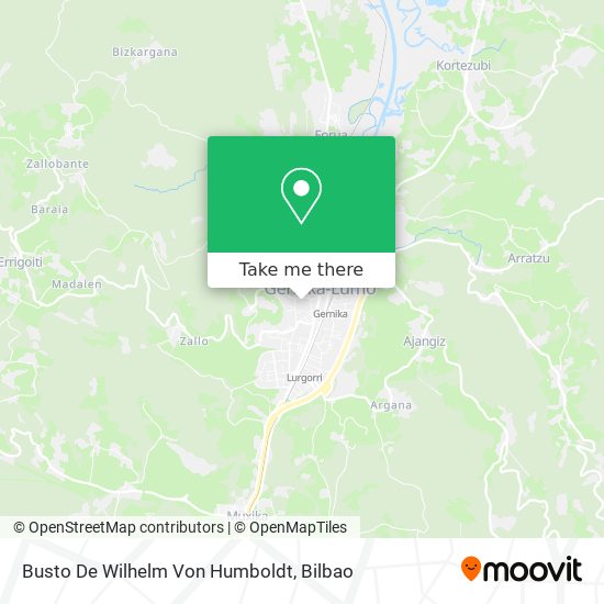 mapa Busto De Wilhelm Von Humboldt