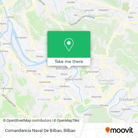 mapa Comandancia Naval De Bilbao