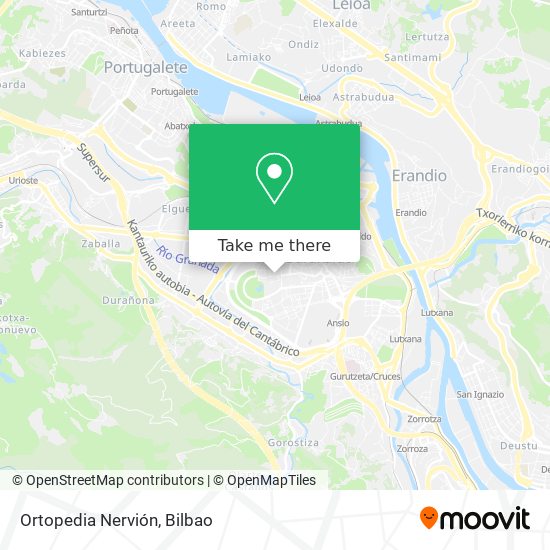 Ortopedia Nervión map