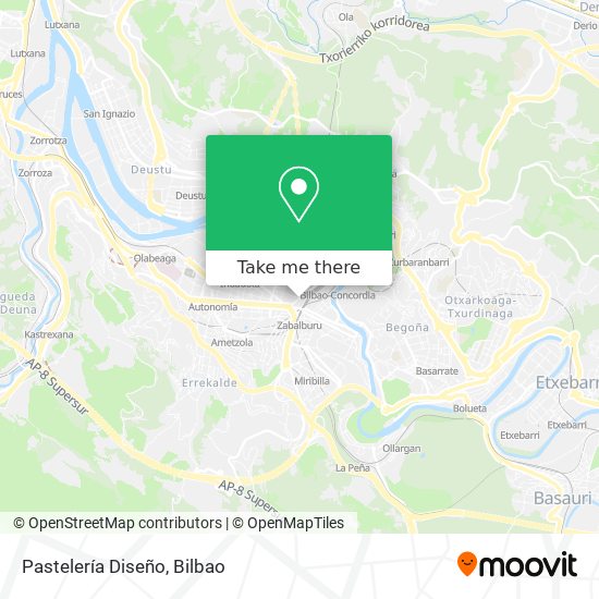 Pastelería Diseño map