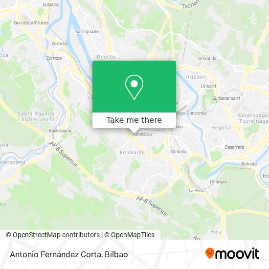 Antonio Fernández Corta map