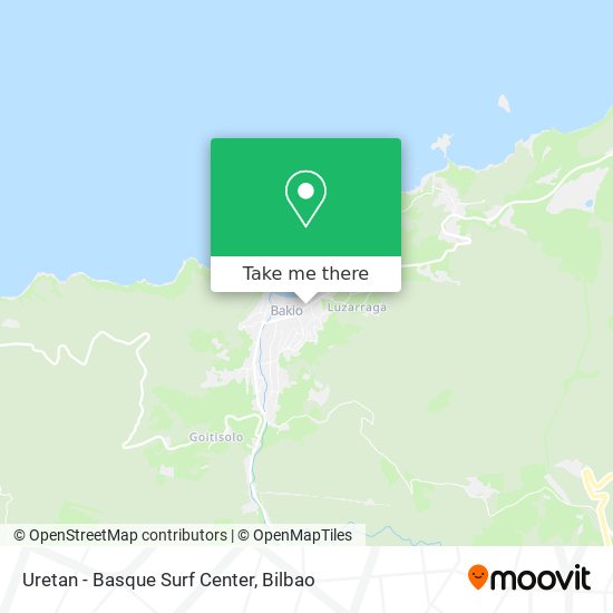 Uretan - Basque Surf Center map