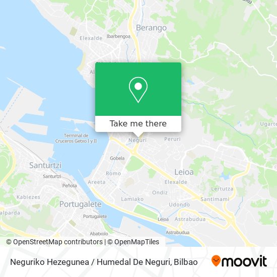 Neguriko Hezegunea / Humedal De Neguri map