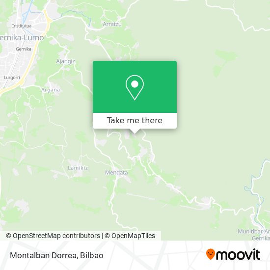 mapa Montalban Dorrea