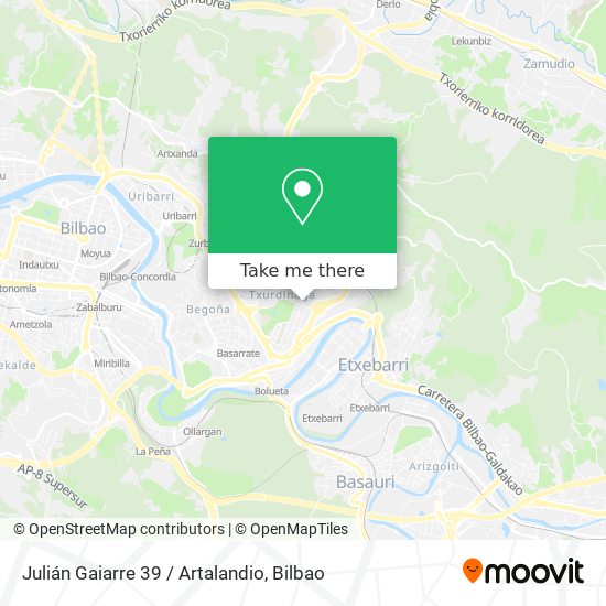 Julián Gaiarre 39 / Artalandio map