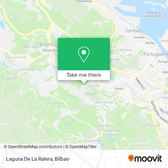 mapa Laguna De La Ralera