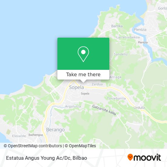 Estatua Angus Young Ac/Dc map