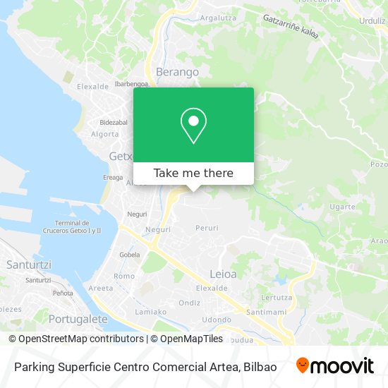 mapa Parking Superficie Centro Comercial Artea