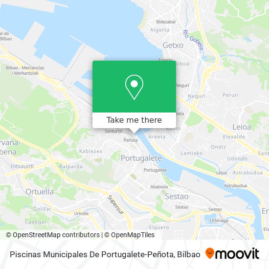 Piscinas Municipales De Portugalete-Peñota map