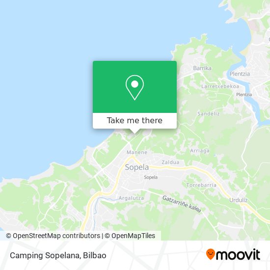 mapa Camping Sopelana