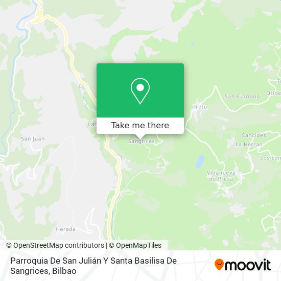Parroquia De San Julián Y Santa Basilisa De Sangrices map