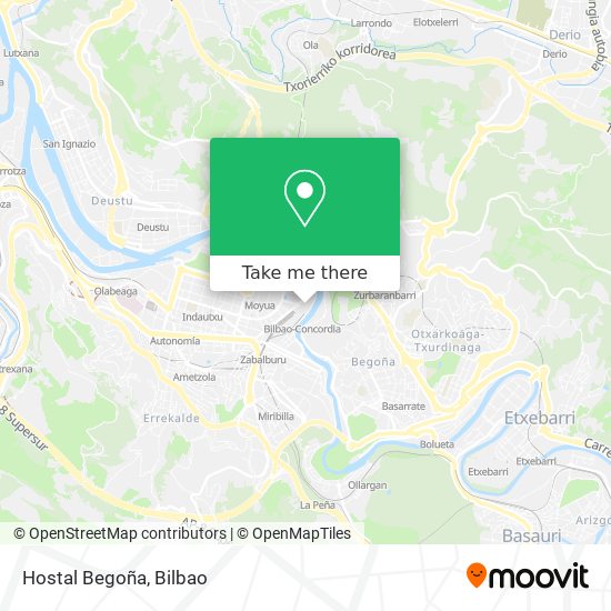 Hostal Begoña map