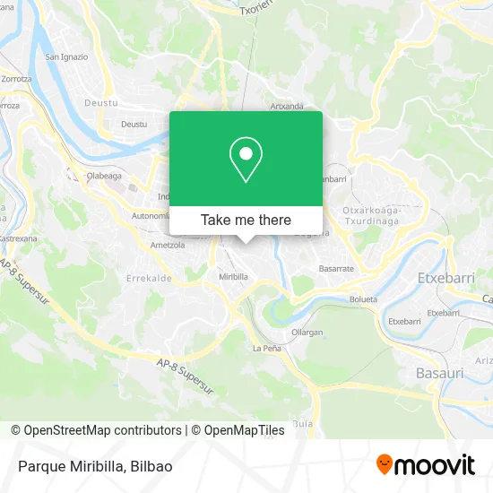 Parque Miribilla map