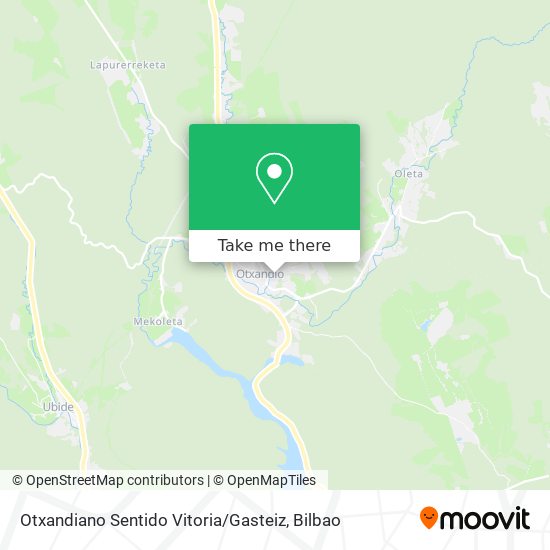 Otxandiano Sentido Vitoria / Gasteiz map