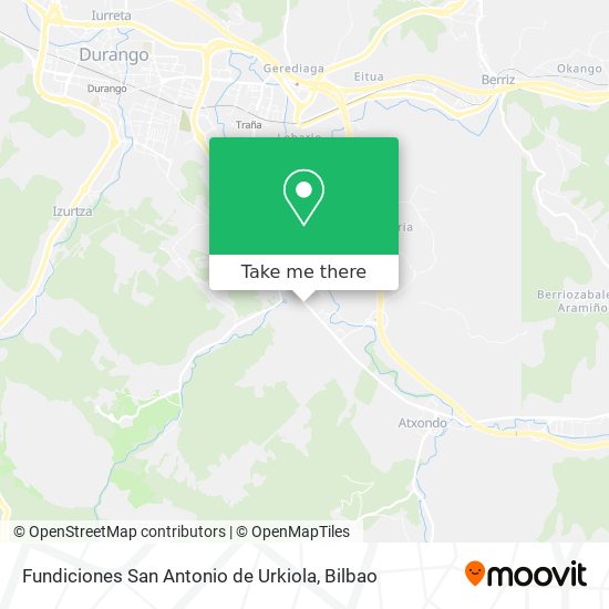 Fundiciones San Antonio de Urkiola map