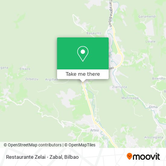 mapa Restaurante Zelai - Zabal