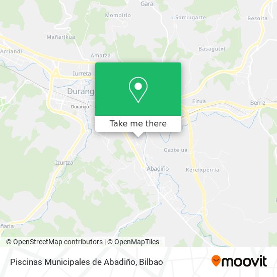 Piscinas Municipales de Abadiño map