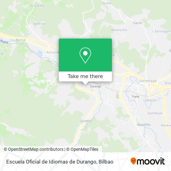 mapa Escuela Oficial de Idiomas de Durango