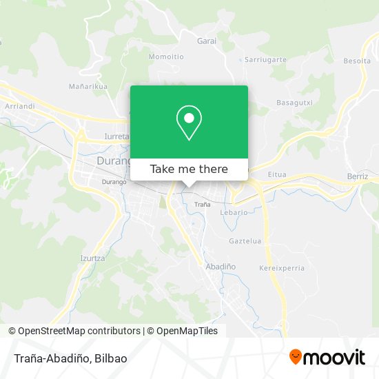 Traña-Abadiño map