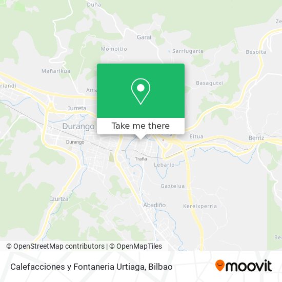 Calefacciones y Fontaneria Urtiaga map