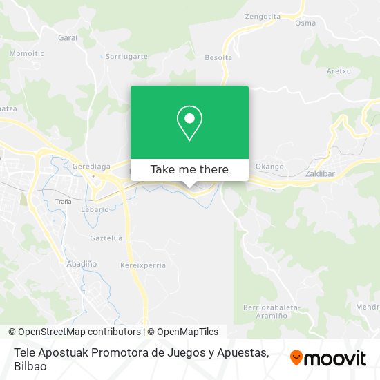 mapa Tele Apostuak Promotora de Juegos y Apuestas