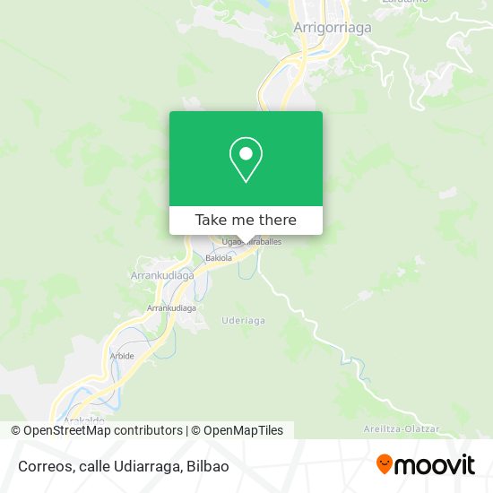 Correos, calle Udiarraga map