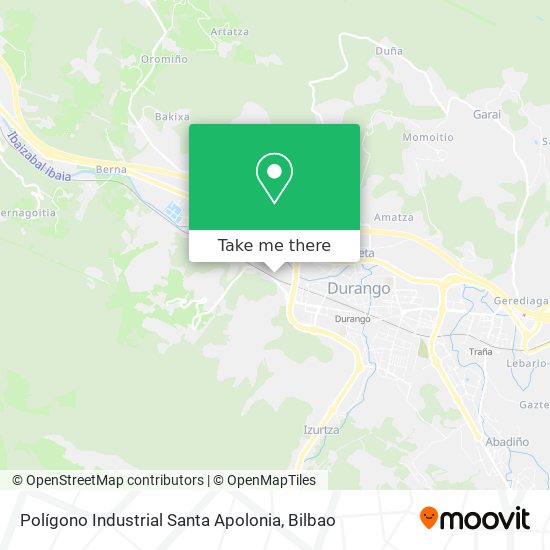 mapa Polígono Industrial Santa Apolonia