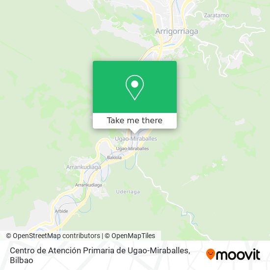mapa Centro de Atención Primaria de Ugao-Miraballes