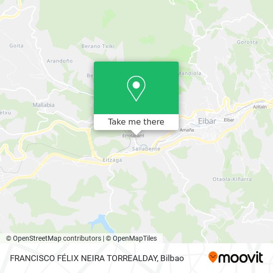 FRANCISCO FÉLIX NEIRA TORREALDAY map