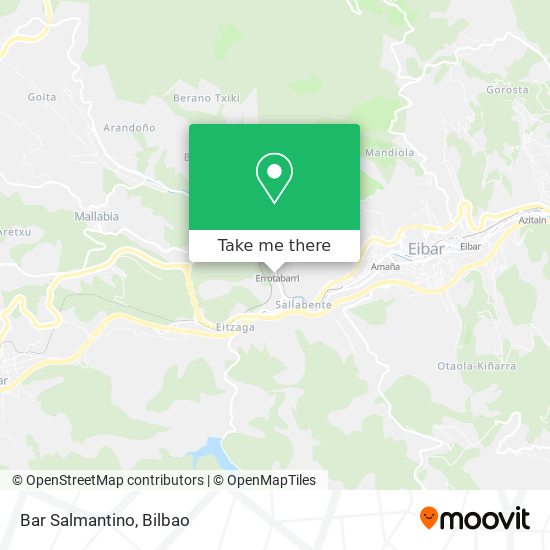 Bar Salmantino map