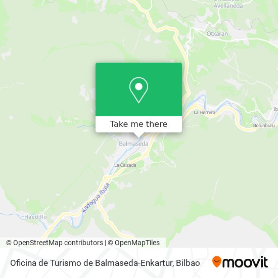 Oficina de Turismo de Balmaseda-Enkartur map