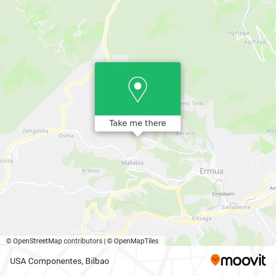USA Componentes map