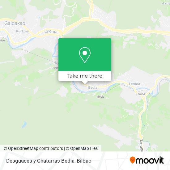 Desguaces y Chatarras Bedia map