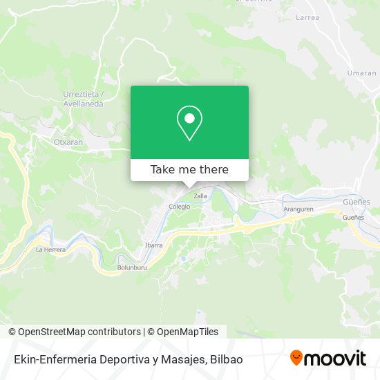 mapa Ekin-Enfermeria Deportiva y Masajes