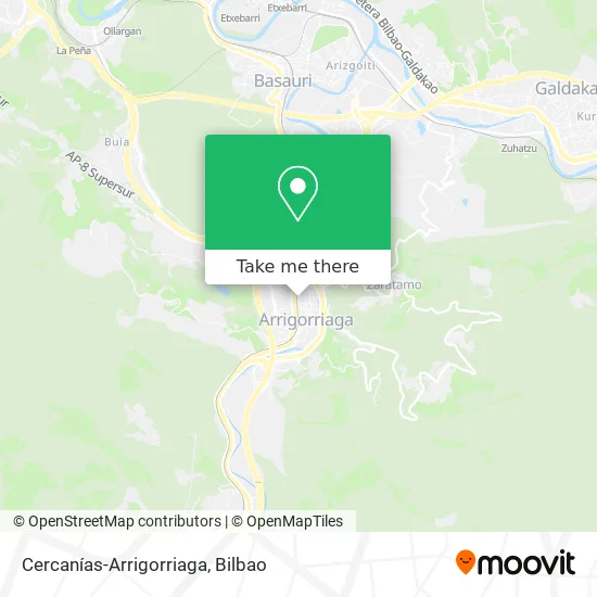 Cercanías-Arrigorriaga map