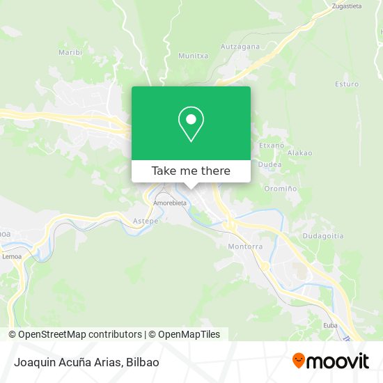 Joaquin Acuña Arias map