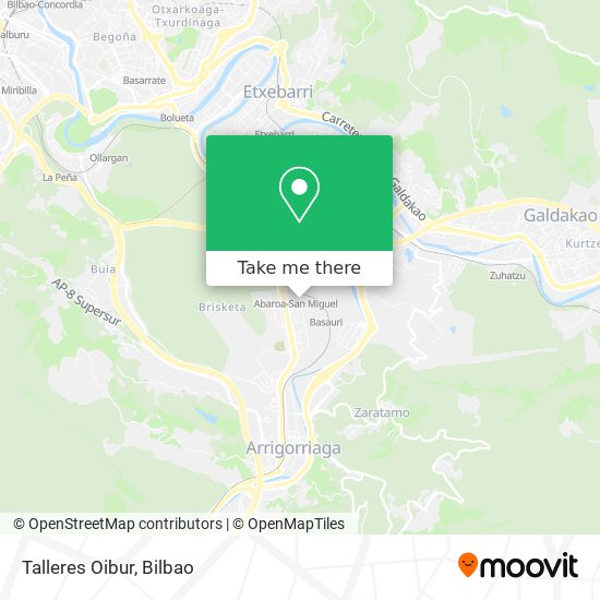 Talleres Oibur map