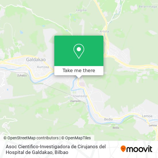 mapa Asoc Cientifico-Investigadora de Cirujanos del Hospital de Galdakao