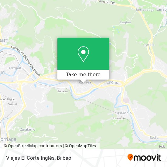 Viajes El Corte Inglés map