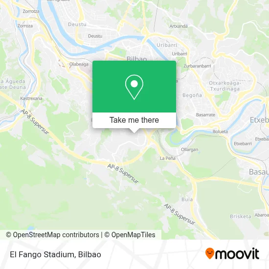 El Fango Stadium map