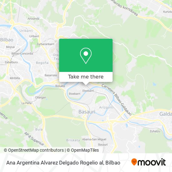 Ana Argentina Alvarez Delgado Rogelio al map