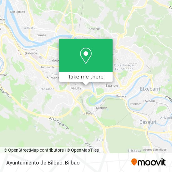 Ayuntamiento de Bilbao map