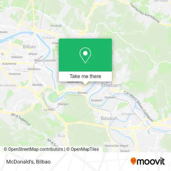 mapa McDonald's
