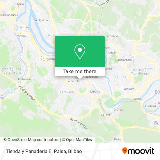 Tienda y Panadería El Paisa map